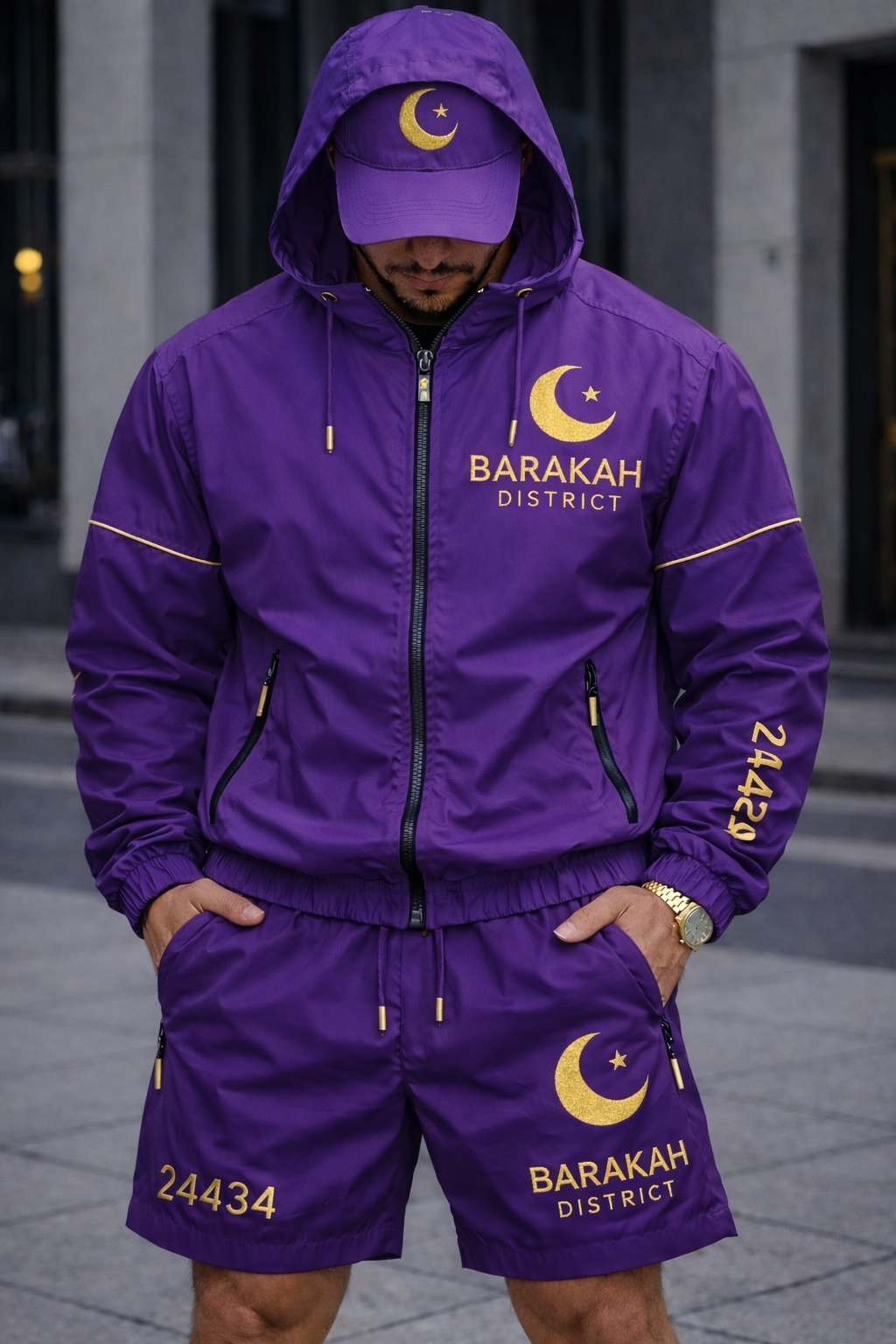 Barakah District Windbreaker Set