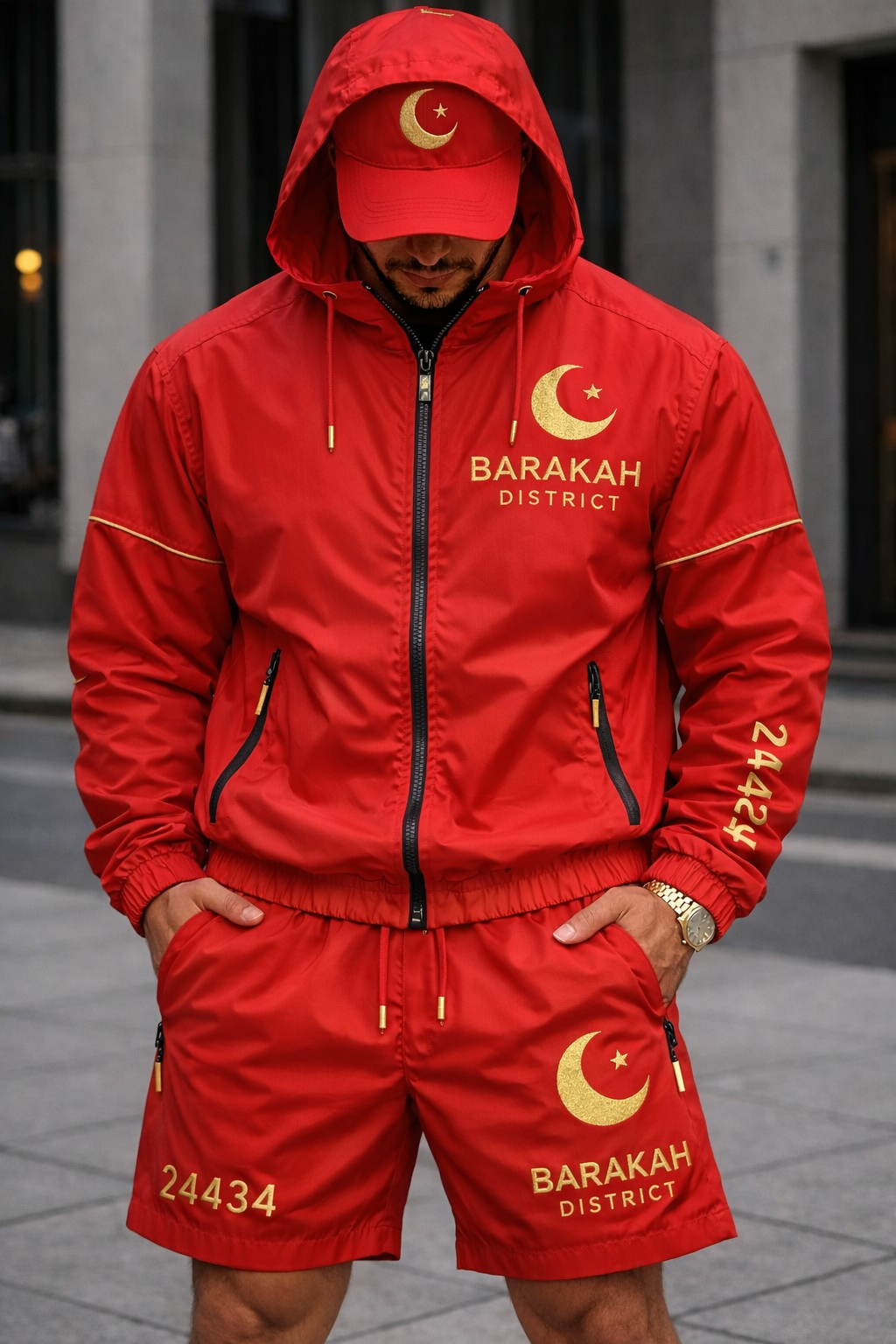 Barakah District Windbreaker Set